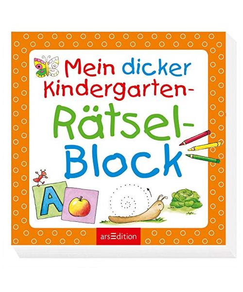 Mein dicker Kindergarten-Rätsel-Block