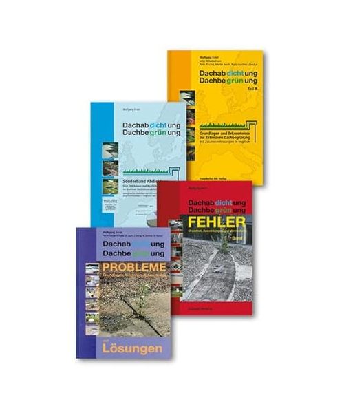 Dachabdichtung - Dachbegrünung. Fachbuchpaket:: Sonderband "Abdichtung" mit auszugsweisem Nachdruck der vergriffenen Teile I und II, "Dachabdichtung - Dachbegrünung, Teil III", "FEHLER - Ursachen, Auswirkungen und Vermeidung. Band 1" und "PROBLEME