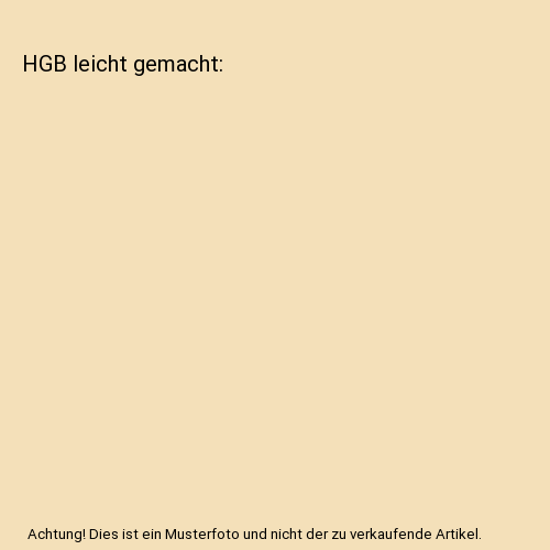 HGB leicht gemacht