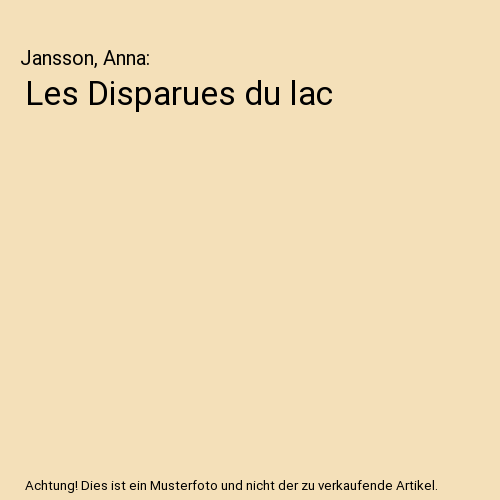 Les Disparues du lac