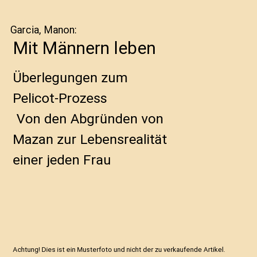 Mit Männern leben