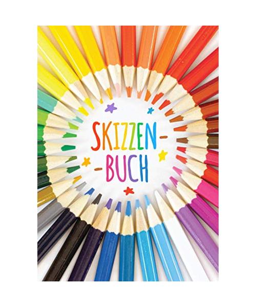 Skizzenbuch: Notizbuch für Kinder zum Zeichnen, Schreiben, Malen, Blanko Notizbuch, A4