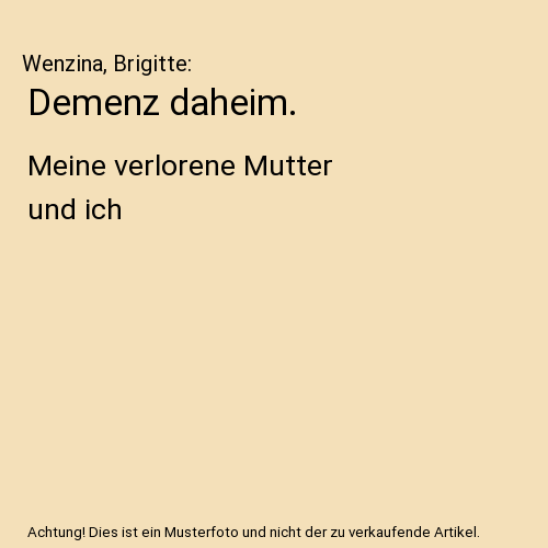 Demenz daheim.