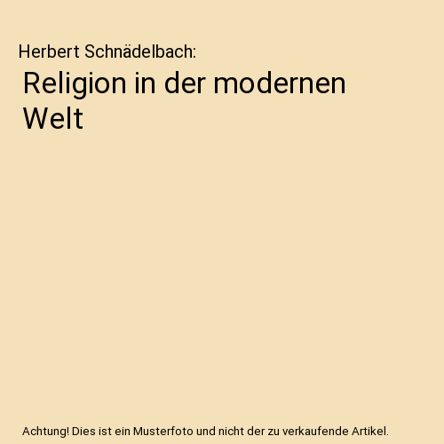 Religion in der modernen Welt
