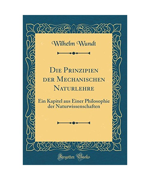 Die Prinzipien Der Mechanischen Naturlehre: Ein Kapitel Aus Einer Philosophie Der Naturwissenschaften (Classic Reprint)