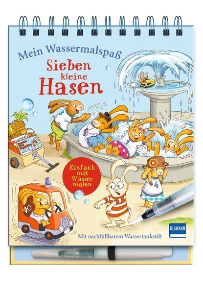 Mein Wassermalspaß - Sieben kleine Hasen