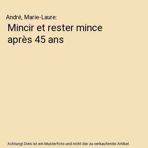 Mincir et rester mince après 45 ans
