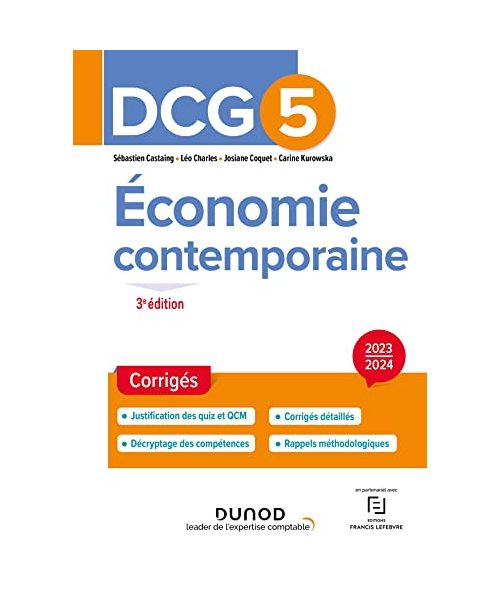 DCG 5 - Economie contemporaine - Corrigés 2023-2024