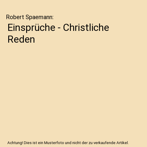 Einsprüche - Christliche Reden