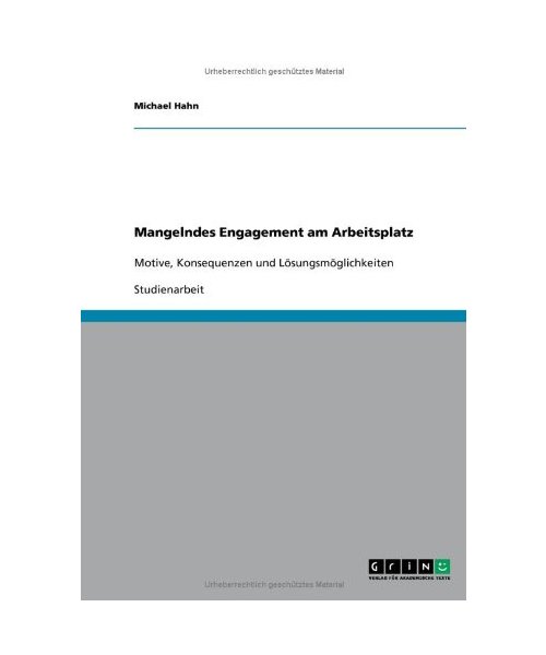 Mangelndes Engagement am Arbeitsplatz