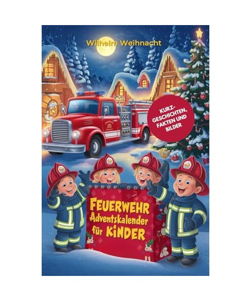 Feuerwehr Adventskalender für Kinder: 24 Spannende Kurzgeschichten über Tims Traum, Feuerwehrmann zu Werden, mit Faszinierenden Fakten aus aller Welt und Bunten Illustrationen für die Weihnachtszeit