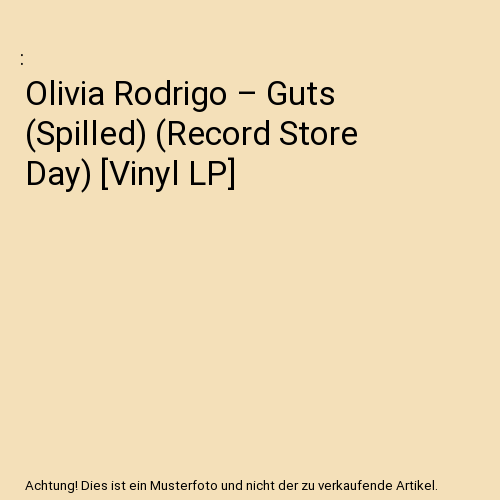Olivia Rodrigo – Guts (Spilled) (Record Store Day) [Vinyl LP]