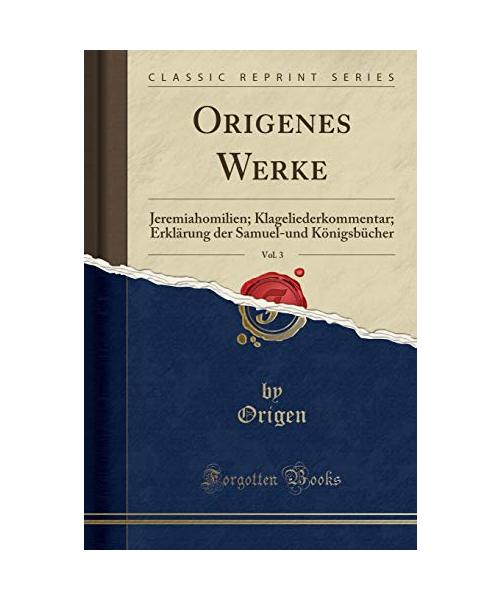 Origenes Werke, Vol. 3