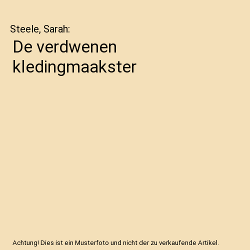De verdwenen kledingmaakster