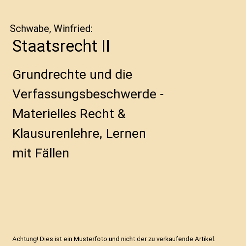 Staatsrecht II