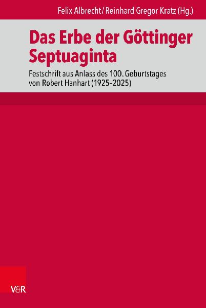 Das Erbe der Göttinger Septuaginta