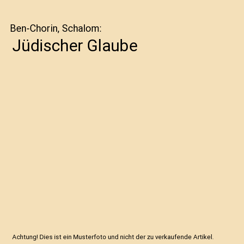 Jüdischer Glaube