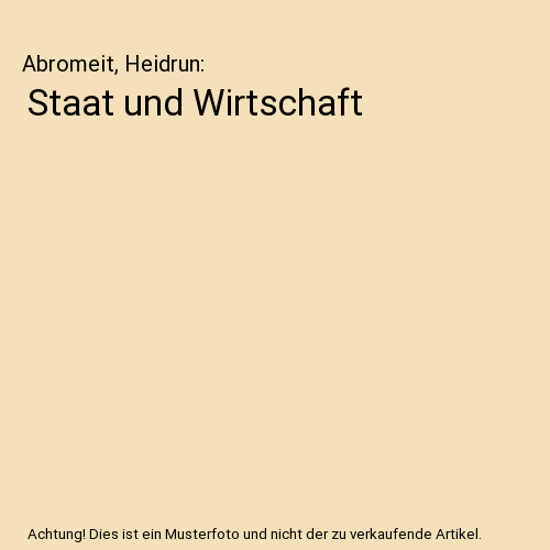 Staat und Wirtschaft