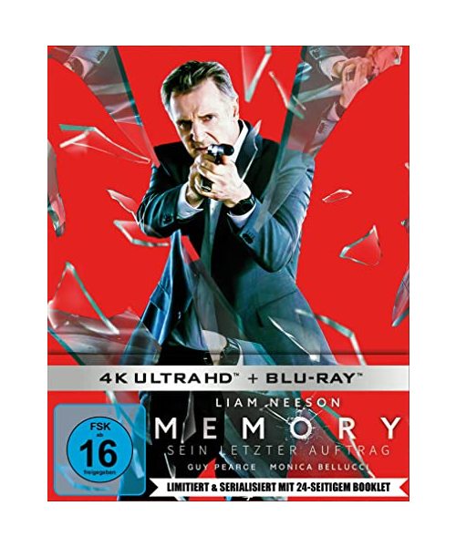 Memory - Sein letzter Auftrag (limitiertes serialisiertes 4K UHD 2-Disc-Steelbook mit 24-seitigem Booklet) [Blu-ray] (exklusiv bei Amazon)