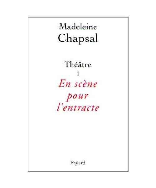 Théâtre I - En scène pour l'entracte