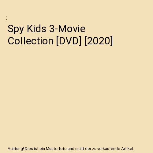 Spy Kids 3-Movie Collection [DVD] [2020]