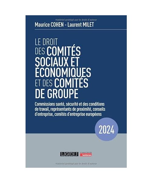 Le droit des comités sociaux et économiques et des comités de groupe (CSE): Commissions santé, sécurité et des conditions de travail, représentants de ... comités d'entreprise européens (2024)