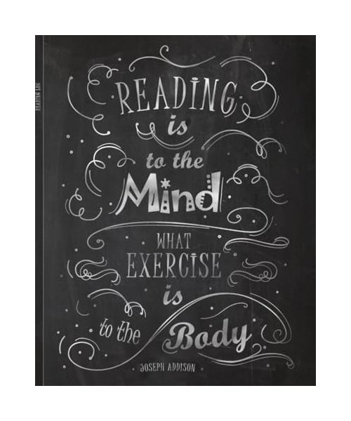 Reading Log: Gifts for Book Lovers (A reading journal with 100 spacious record pages and more in a large soft covered notebook from our Chalk Board range) (Reading Logs & Journals)
