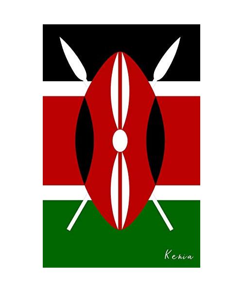 Kenia: Flagge, Notizbuch, Urlaubstagebuch, Reisetagebuch Zum Selberschreiben