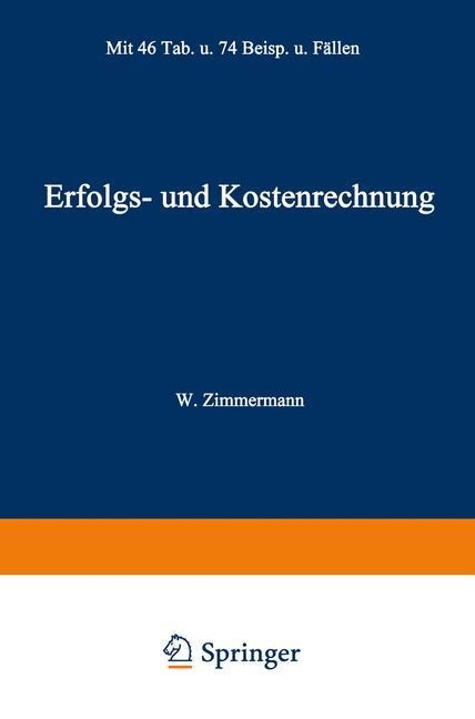 Erfolgs- und Kostenrechnung