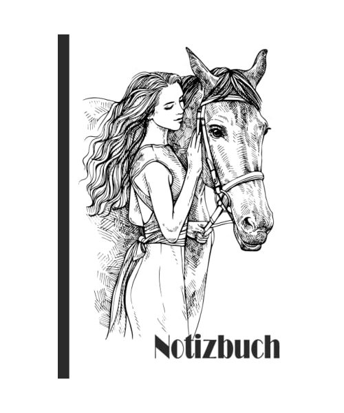 Pferde Notizbuch: Pferde notizbuch breit liniert, liniertes Papier notizbuch für Schule, Studenten, Geschenk für Kinder, Jungen, Mädchen, Teenager, Pferde notizbuch, Pferdeliebhaber