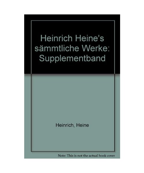 Heinrich Heine's sämmtliche Werke