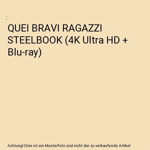 QUEI BRAVI RAGAZZI STEELBOOK (4K Ultra HD + Blu-ray)