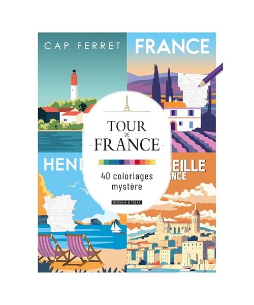 Tour de France - 40 Coloriages Mystère