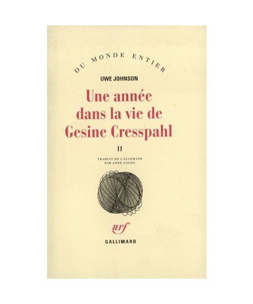 Une année dans la vie de Gesine Cresspahl: 20 décembre 1967 - 19 avril 1968 (2)