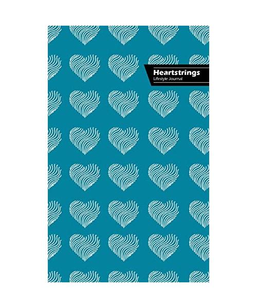 Heartstrings Lifestyle Journal, Blank Notebook, 288 Pages, Wide Ruled, 6 x 9 (A5) Hardcover (Royal Blue)