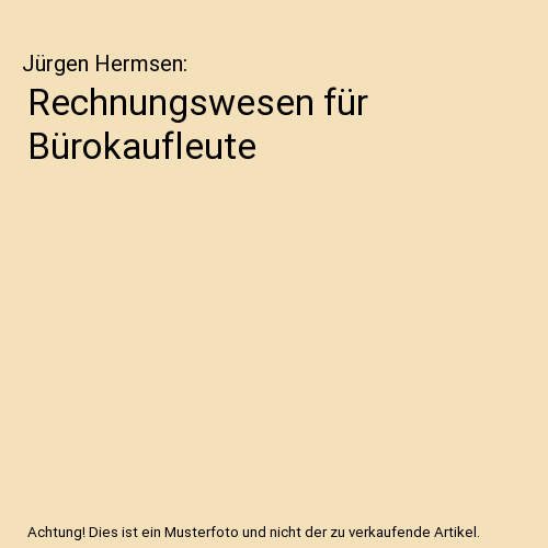 Rechnungswesen für Bürokaufleute