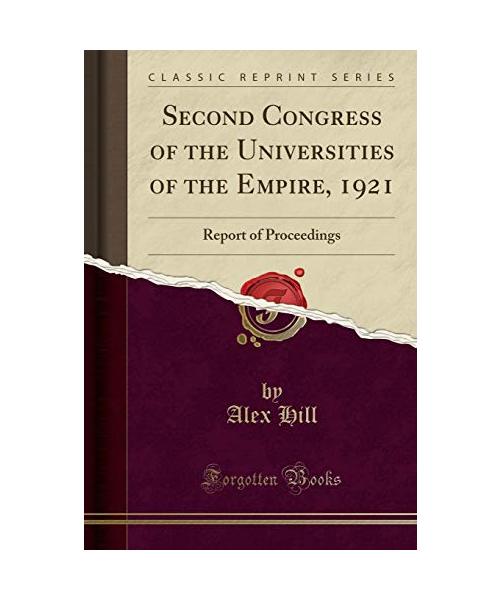 Second Congress of the Universities of the Empire, 1921