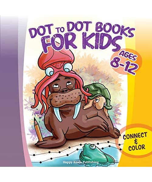 Dot to Dot Books for Kids ages 8-12: Connect and Color over 85 puzzles! Let's start playing with 1-15 dots pictures and gradually increase up to 1-80