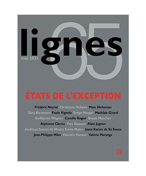 Revue Lignes N°65: Etats de l'exception