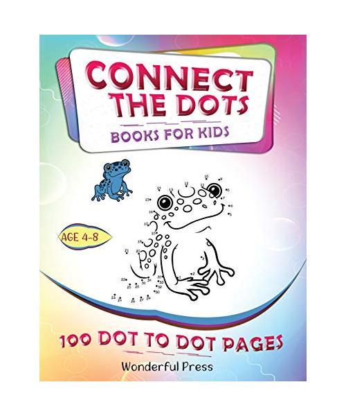 CONNECT THE DOTS: Connect The Dots For Kids Ages 4-8: 100 Dot-to-Dot Puzzles for Fun and Learning. A Fun Book Filled With Cute Animals, Cars, Spaceship, Airplanes, Fruits, Flowers & More!