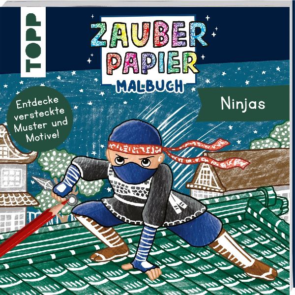 Zauberpapier Malbuch Ninjas