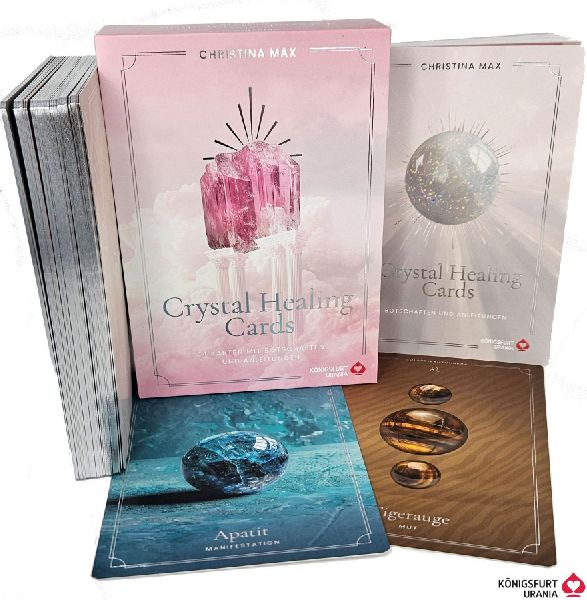 Crystal Healing Cards - 44 Karten mit Botschaften und Anleitung (Heilsteine, Edelsteine, Kristalle - Bedeutung und Anwendung)