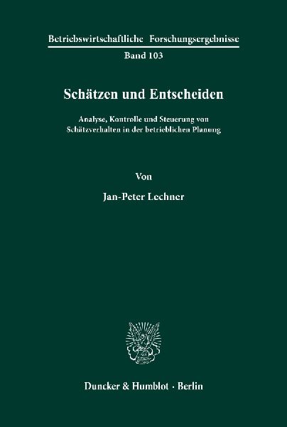 Schätzen und Entscheiden.