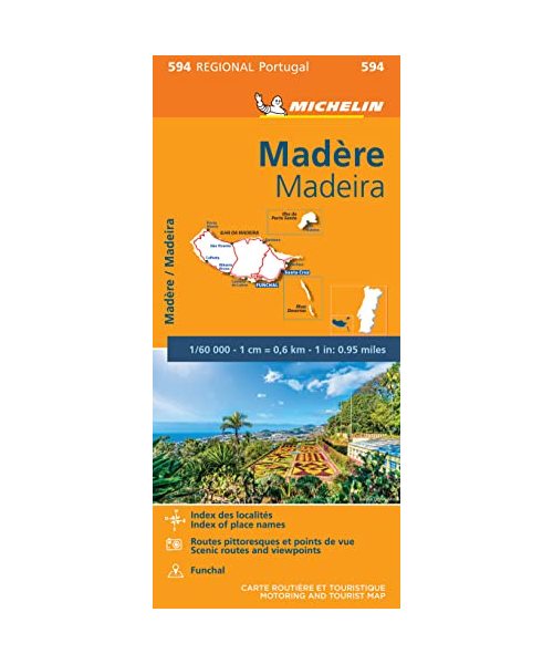 Isola Madera 1:60.000: Wegenkaart Schaal 1 : 60.000 (Regionale kaarten Michelin)