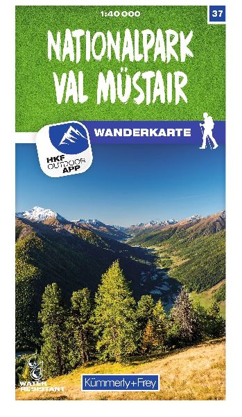 Kümmerly+Frey Wanderkarte 37 Nationalpark Val Müstair 1:40.000