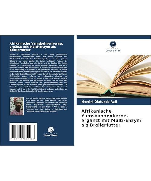 Afrikanische Yamsbohnenkerne, ergänzt mit Multi-Enzym als Broilerfutter