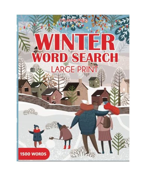 Winter Word Search Large Print: Fun and Challenging Word Find Puzzles for Adults