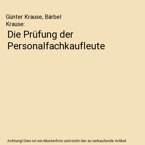 Die Prüfung der Personalfachkaufleute