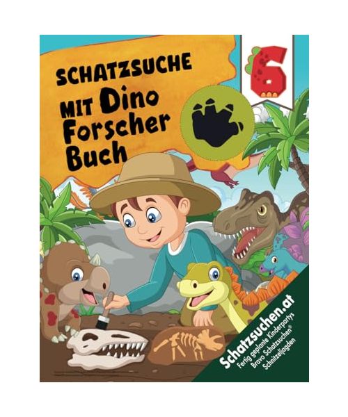 Dinosaurier-Schatzsuche mit Dinoforscherbuch Kindergeburtstag Spiel ab 6 Jahren: Begebt euch mit dem Dinoforscherausweis auf eine spannende Dinosaurierausgrabung! (Bravo Schatzsuche)