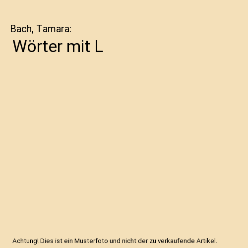 Wörter mit L